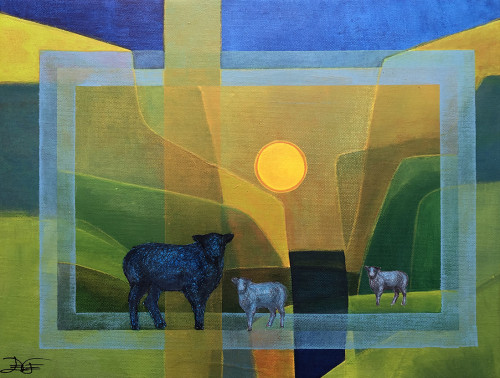 Færø-inspireret 35 x 45 cm. - Image 2