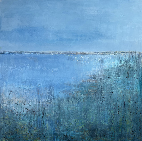 Landskabsfantasi-11 80x80 cm. SOLGT - Image 2